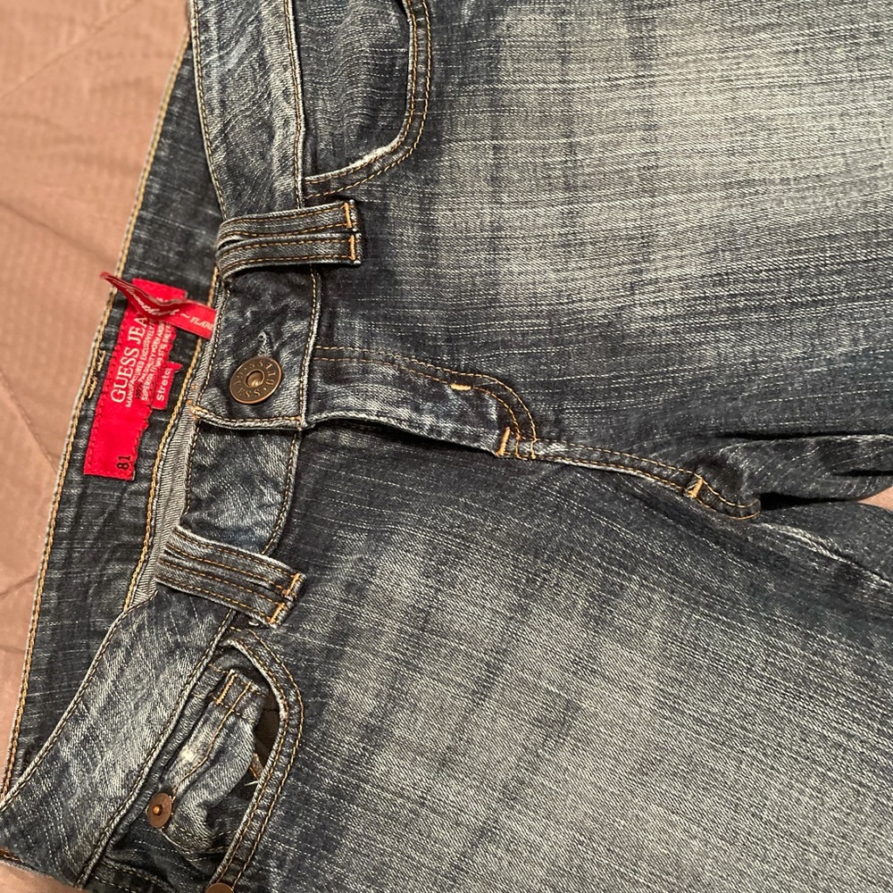 👖Y2K Guess Boot Cut Sweetheart Flare Stretch Denim Jeans - Picture 3 of 3